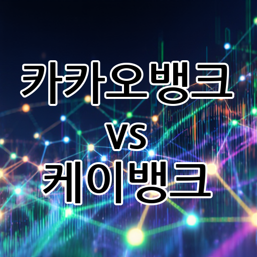 카카오뱅크 vs 케이뱅크: 인터넷 은행의 선두 다툼 대표 이미지