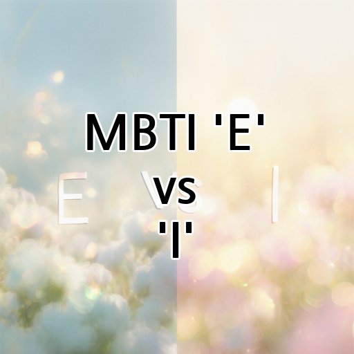 MBTI 'E' vs 'I': 세상을 대하는 방식 대표 이미지