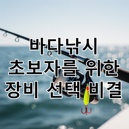 바다낚시 초보자를 위한 장비 선택 비결 대표 이미지