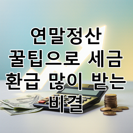 연말정산 꿀팁으로 세금 환급 많이 받는 비결 대표 이미지