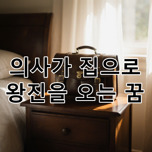 의사가 집으로 왕진을 오는 꿈 대표 이미지