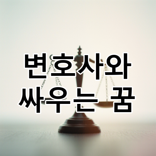 변호사와 싸우는 꿈 대표 이미지