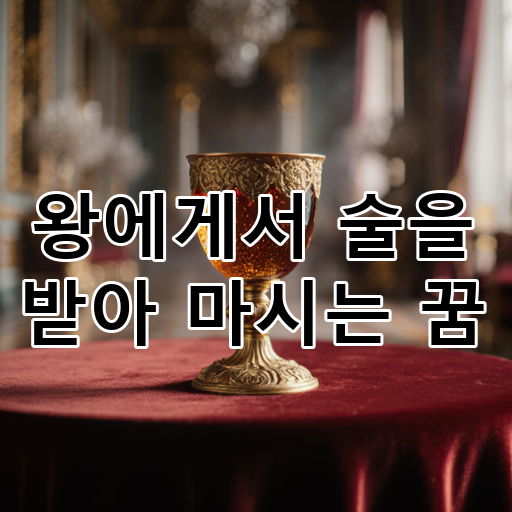 왕에게서 술을 받아 마시는 꿈 대표 이미지