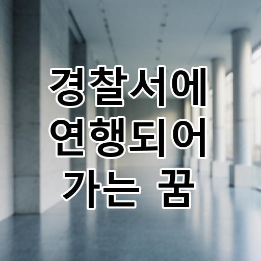 경찰서에 연행되어 가는 꿈 대표 이미지