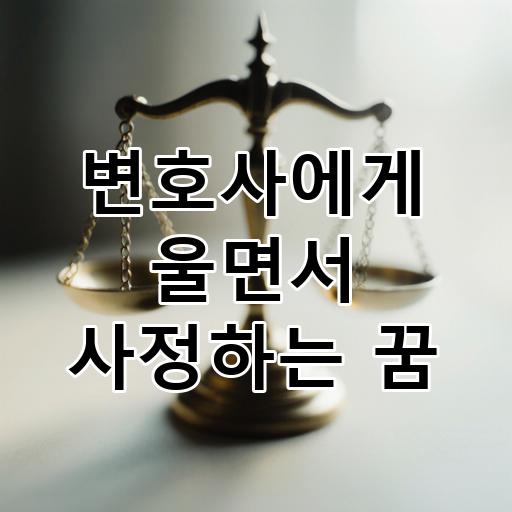 변호사에게 울면서 사정하는 꿈 대표 이미지