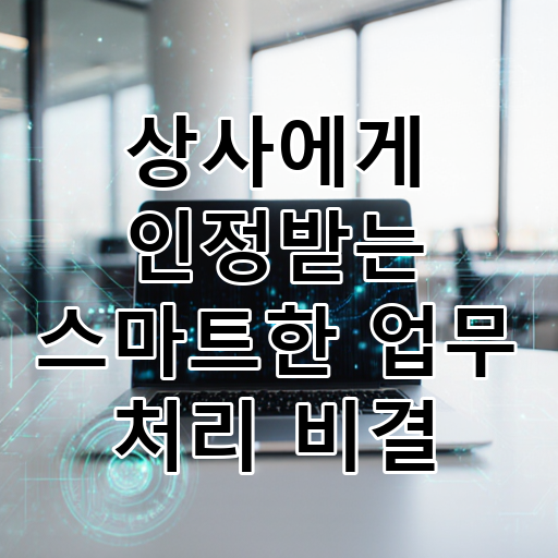 상사에게 인정받는 스마트한 업무 처리 비결 대표 이미지