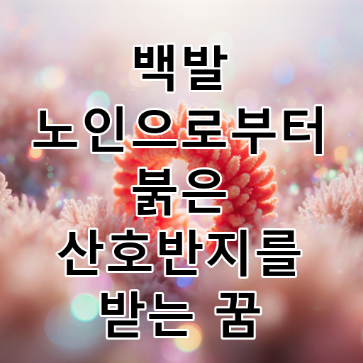 백발 노인으로부터 붉은 산호반지를 받는 꿈 대표 이미지