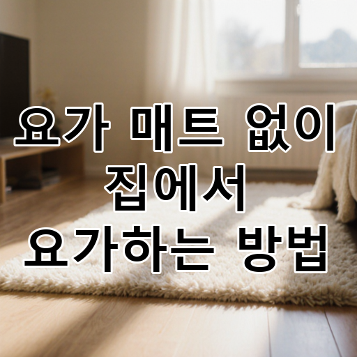 요가 매트 없이 집에서 요가하는 방법 대표 이미지
