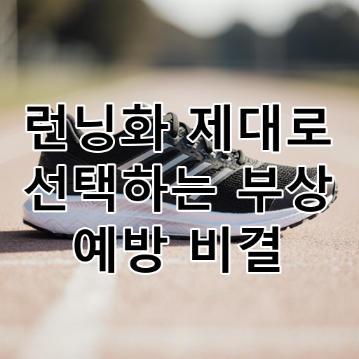 런닝화 제대로 선택하는 부상 예방 비결 대표 이미지