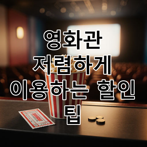 영화관 저렴하게 이용하는 할인 팁 대표 이미지