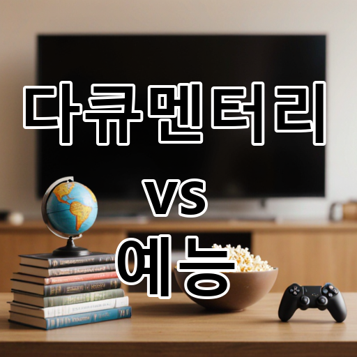 다큐멘터리 vs 예능: 정보냐 재미냐, 당신의 TV 시청 목적은? 대표 이미지