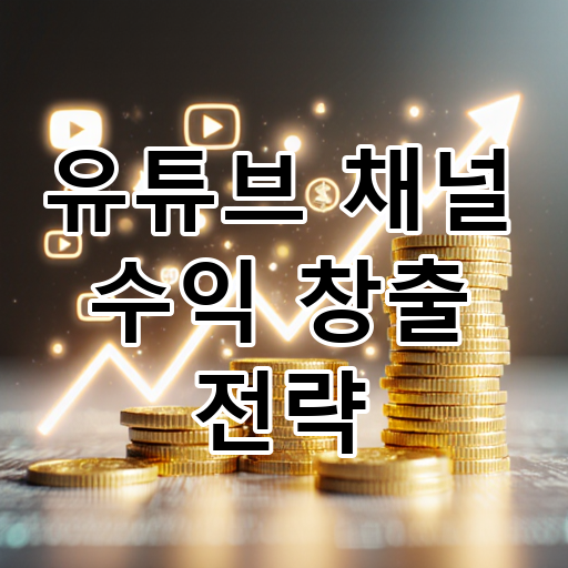유튜브 채널 수익 창출 전략 대표 이미지
