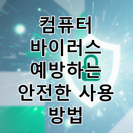 컴퓨터 바이러스 예방하는 안전한 사용 방법 대표 이미지
