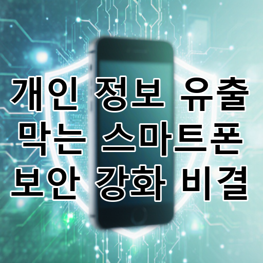 개인 정보 유출 막는 스마트폰 보안 강화 비결 대표 이미지