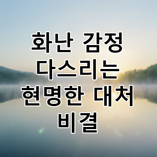 화난 감정 다스리는 현명한 대처 비결 대표 이미지
