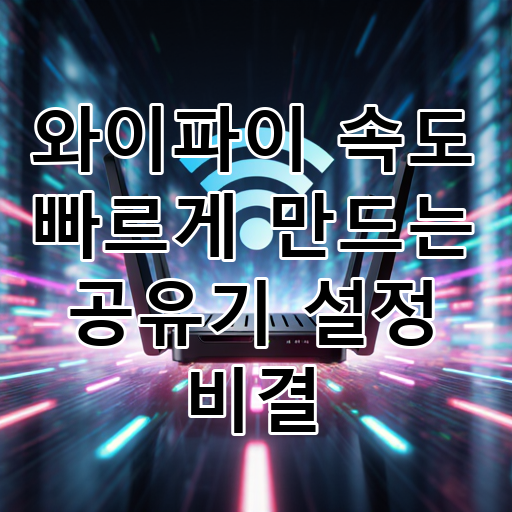 와이파이 속도 빠르게 만드는 공유기 설정 비결 대표 이미지