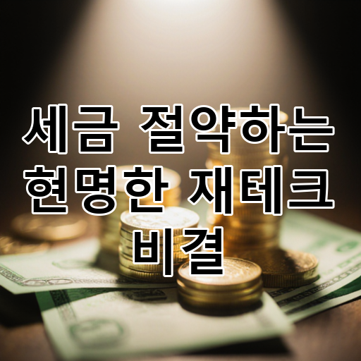 세금 절약하는 현명한 재테크 비결 대표 이미지