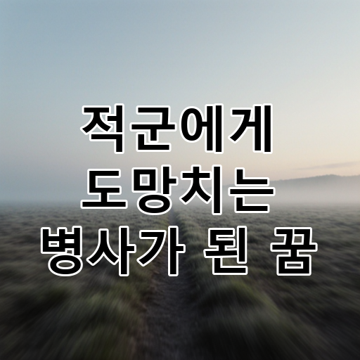 적군에게 도망치는 병사가 된 꿈 대표 이미지