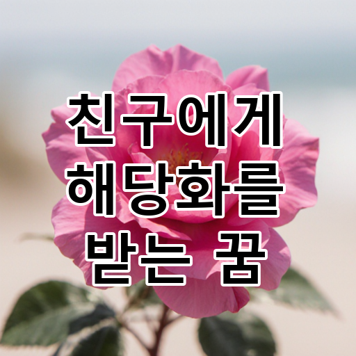 친구에게 해당화를 받는 꿈 대표 이미지