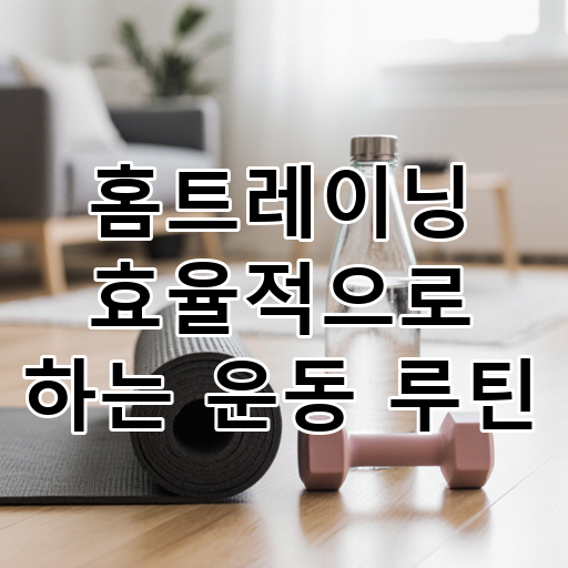 홈트레이닝 효율적으로 하는 운동 루틴 대표 이미지