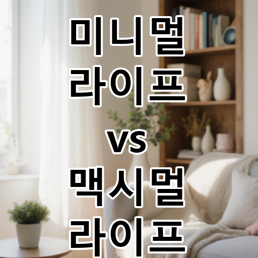 미니멀 라이프 vs 맥시멀 라이프: 소유의 철학, 당신의 행복은 어디에? 대표 이미지