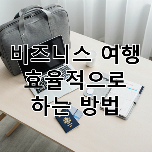 비즈니스 여행 효율적으로 하는 방법 대표 이미지