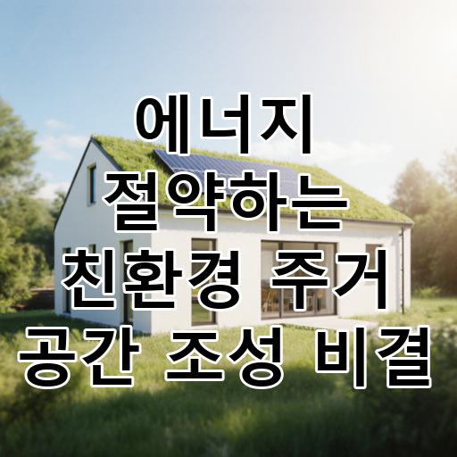 에너지 절약하는 친환경 주거 공간 조성 비결 대표 이미지