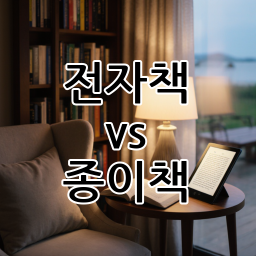 전자책 vs 종이책: 독서의 방식 대표 이미지
