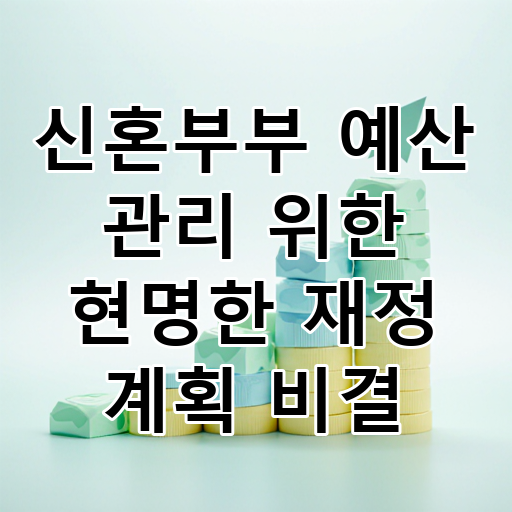 신혼부부 예산 관리 위한 현명한 재정 계획 비결 대표 이미지
