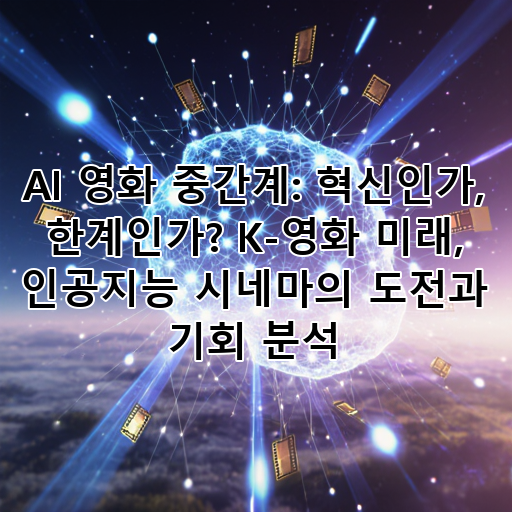 AI 영화 중간계: 혁신인가, 한계인가? K-영화 미래, 인공지능 시네마의 도전과 기회 분석 대표 이미지