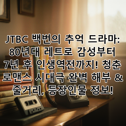 JTBC 백번의 추억 드라마: 80년대 레트로 감성부터 7년 후 인생역전까지! 청춘 로맨스 시대극 완벽 해부 & 줄거리, 등장인물 정보! 대표 이미지