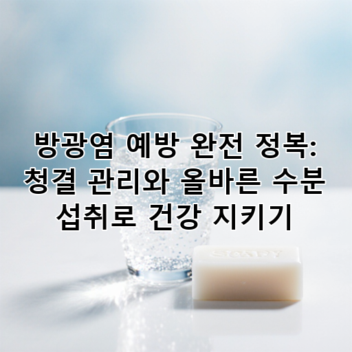 방광염 예방 완전 정복: 청결 관리와 올바른 수분 섭취로 건강 지키기 대표 이미지