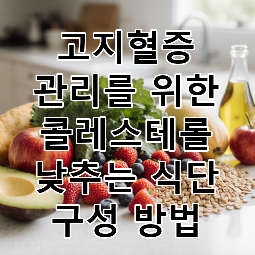 고지혈증 관리를 위한 콜레스테롤 낮추는 식단 구성 방법 대표 이미지