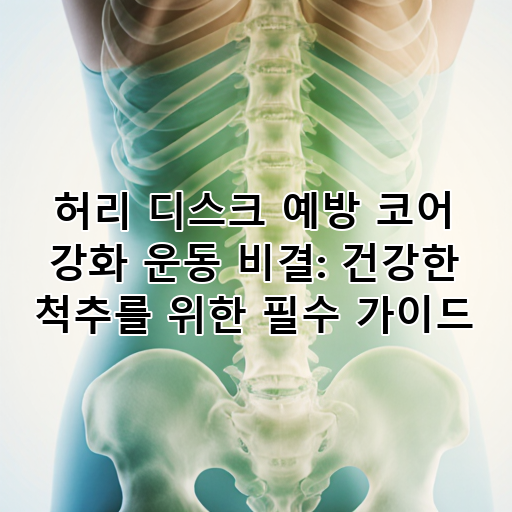 허리 디스크 예방 코어 강화 운동 비결: 건강한 척추를 위한 필수 가이드 대표 이미지
