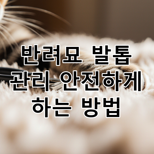 반려묘 발톱 관리 안전하게 하는 방법 대표 이미지