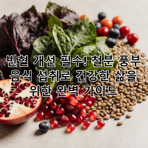 빈혈 개선 필수! 철분 풍부 음식 섭취로 건강한 삶을 위한 완벽 가이드 대표 이미지