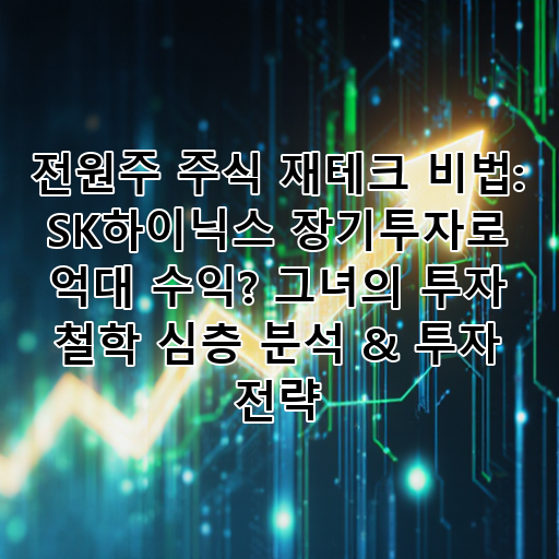 전원주 주식 재테크 비법: SK하이닉스 장기투자로 억대 수익? 그녀의 투자 철학 심층 분석 & 투자 전략 대표 이미지