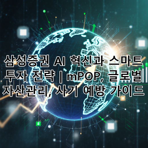 삼성증권 AI 혁신과 스마트 투자 전략 | mPOP, 글로벌 자산관리, 사기 예방 가이드 대표 이미지