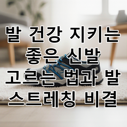 발 건강 지키는 좋은 신발 고르는 법과 발 스트레칭 비결 대표 이미지