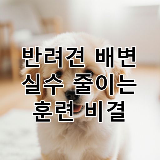 반려견 배변 실수 줄이는 훈련 비결 대표 이미지