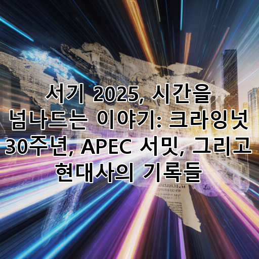 서기 2025, 시간을 넘나드는 이야기: 크라잉넛 30주년, APEC 서밋, 그리고 현대사의 기록들 대표 이미지