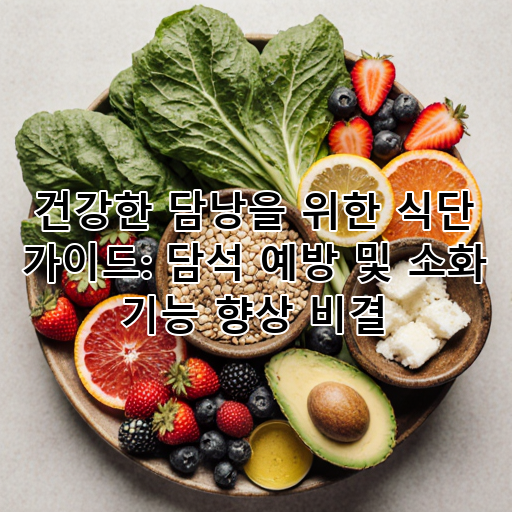 건강한 담낭을 위한 식단 가이드: 담석 예방 및 소화 기능 향상 비결 대표 이미지