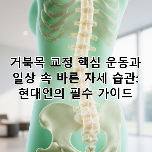 거북목 교정 핵심 운동과 일상 속 바른 자세 습관: 현대인의 필수 가이드 대표 이미지